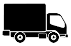 Cargo truck icon.